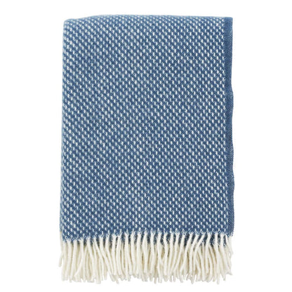 klippan wollen plaid preppy kleur blauw